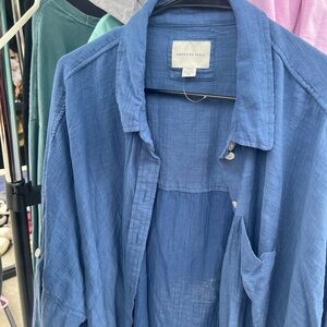 American Eagle Blue Long Sleeve